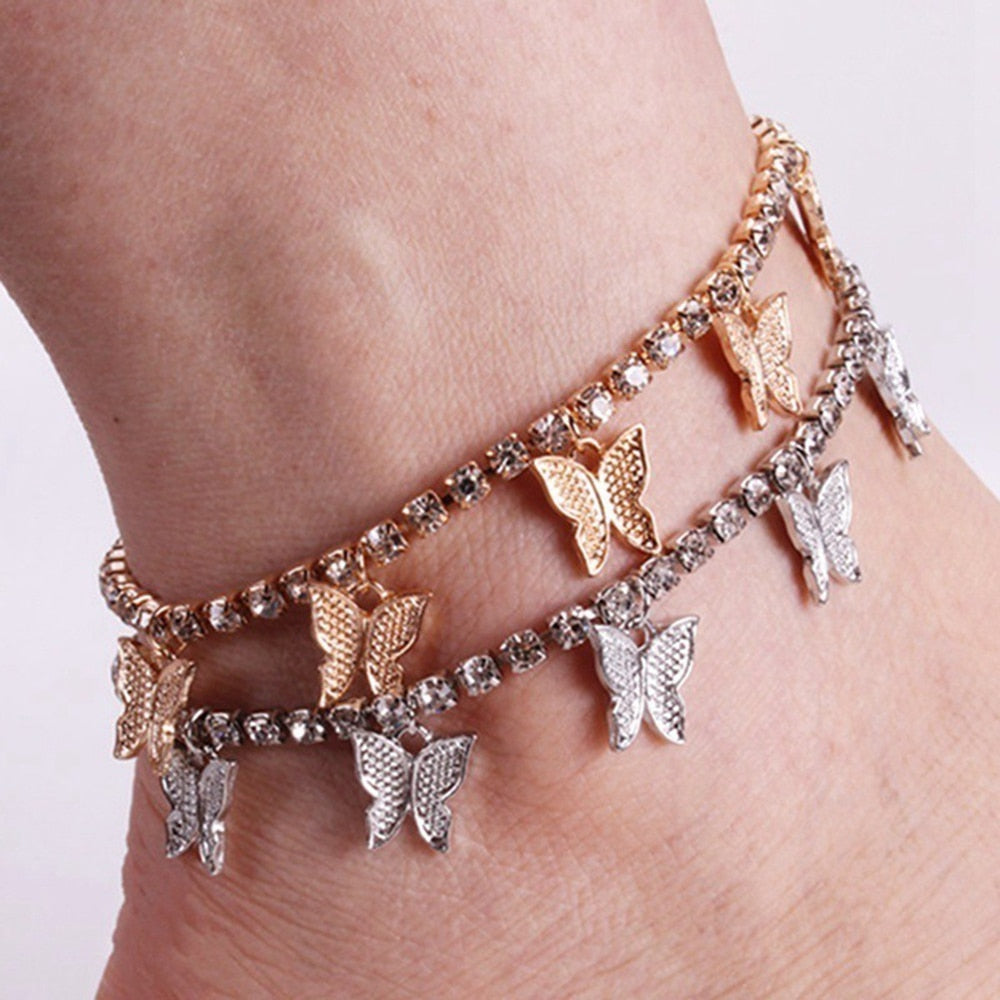 Luxury Butterfly  Anklet - animalchanel