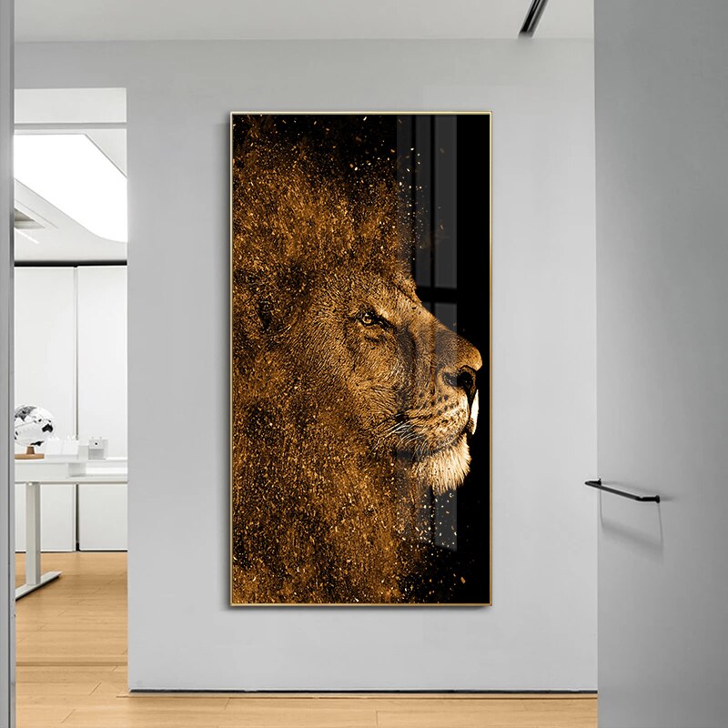 Unique  Modern Lion Canvas - animalchanel