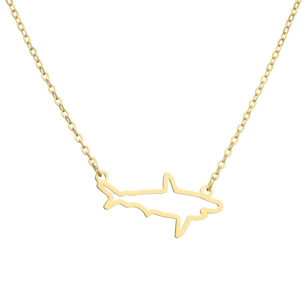 Simple Shark Gothic Necklace