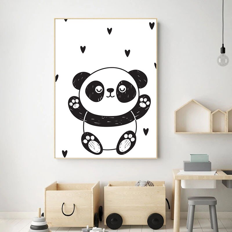 Unique Panda Canvas - animalchanel