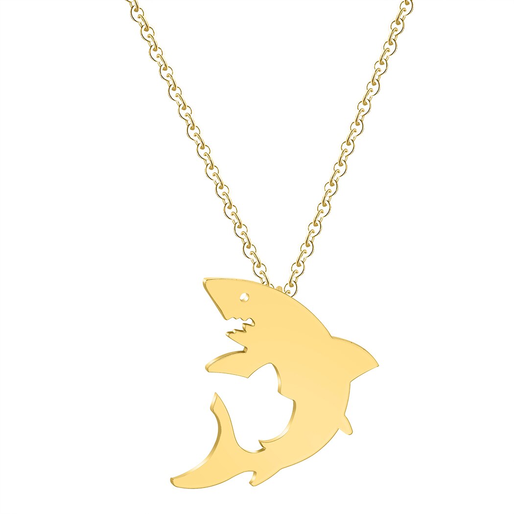 Luxurious Shark Silhouette Necklace - animalchanel