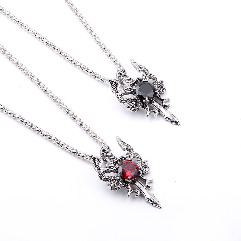 Luxury Dragon Crystal  Necklace