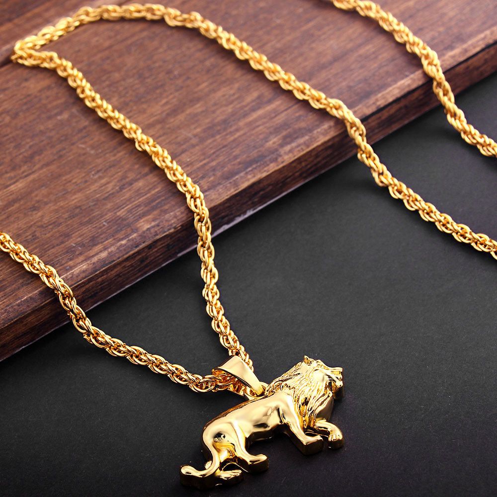 Unique hip hop lion necklace - animalchanel