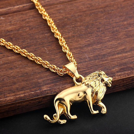 Unique hip hop lion necklace - animalchanel
