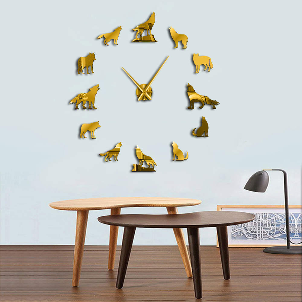 Amazing Wolf DIY  Wall Clock - animalchanel