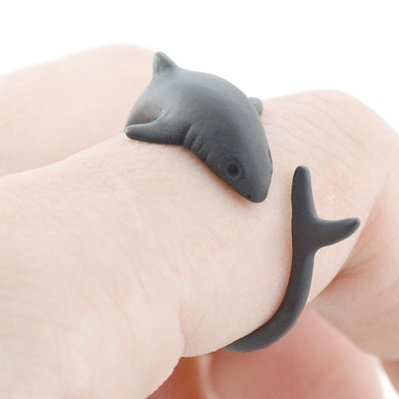 3D shark ring - animalchanel