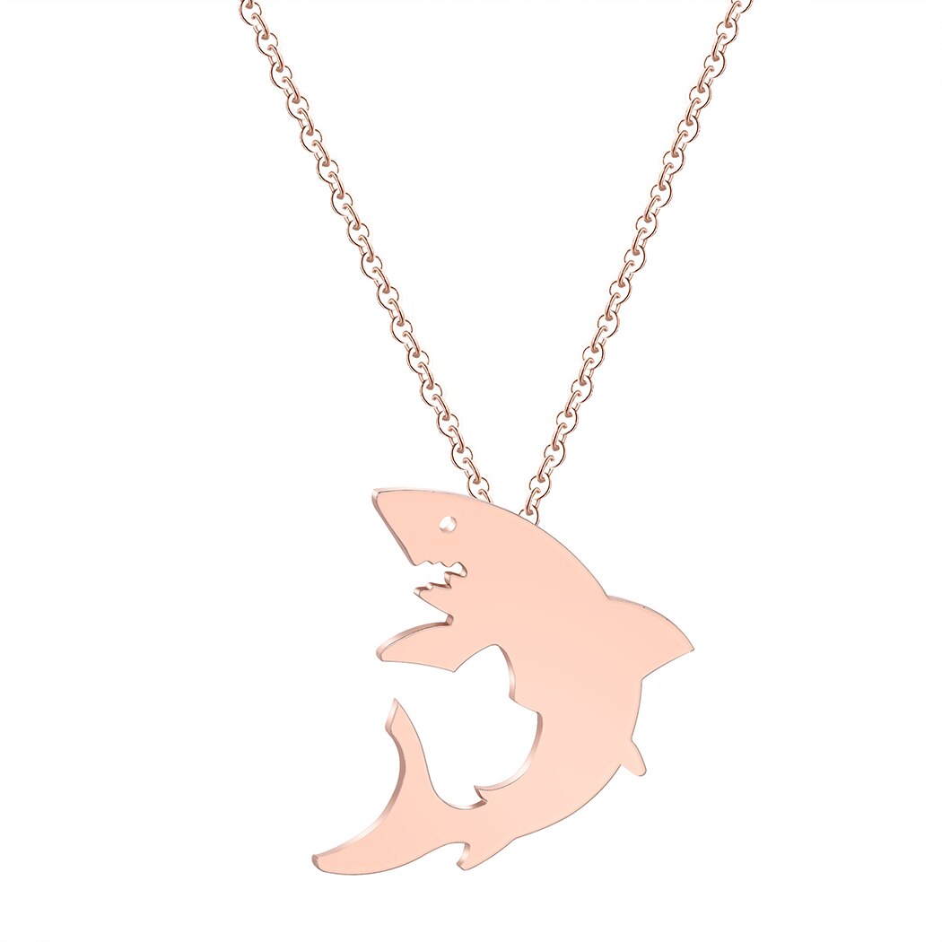 Luxurious Shark Silhouette Necklace - animalchanel