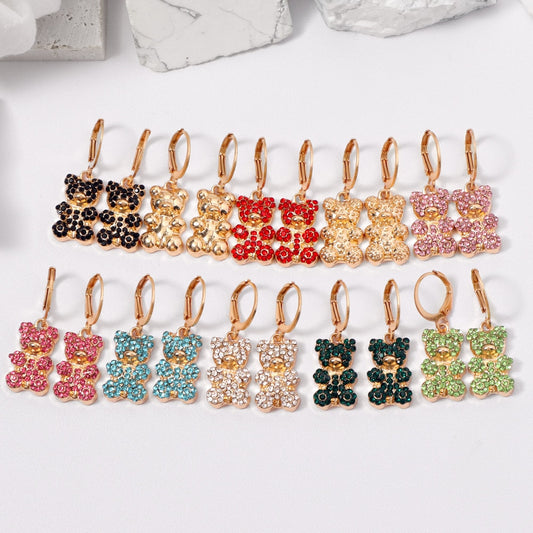 Fashion Colorful Crystal Earrings
