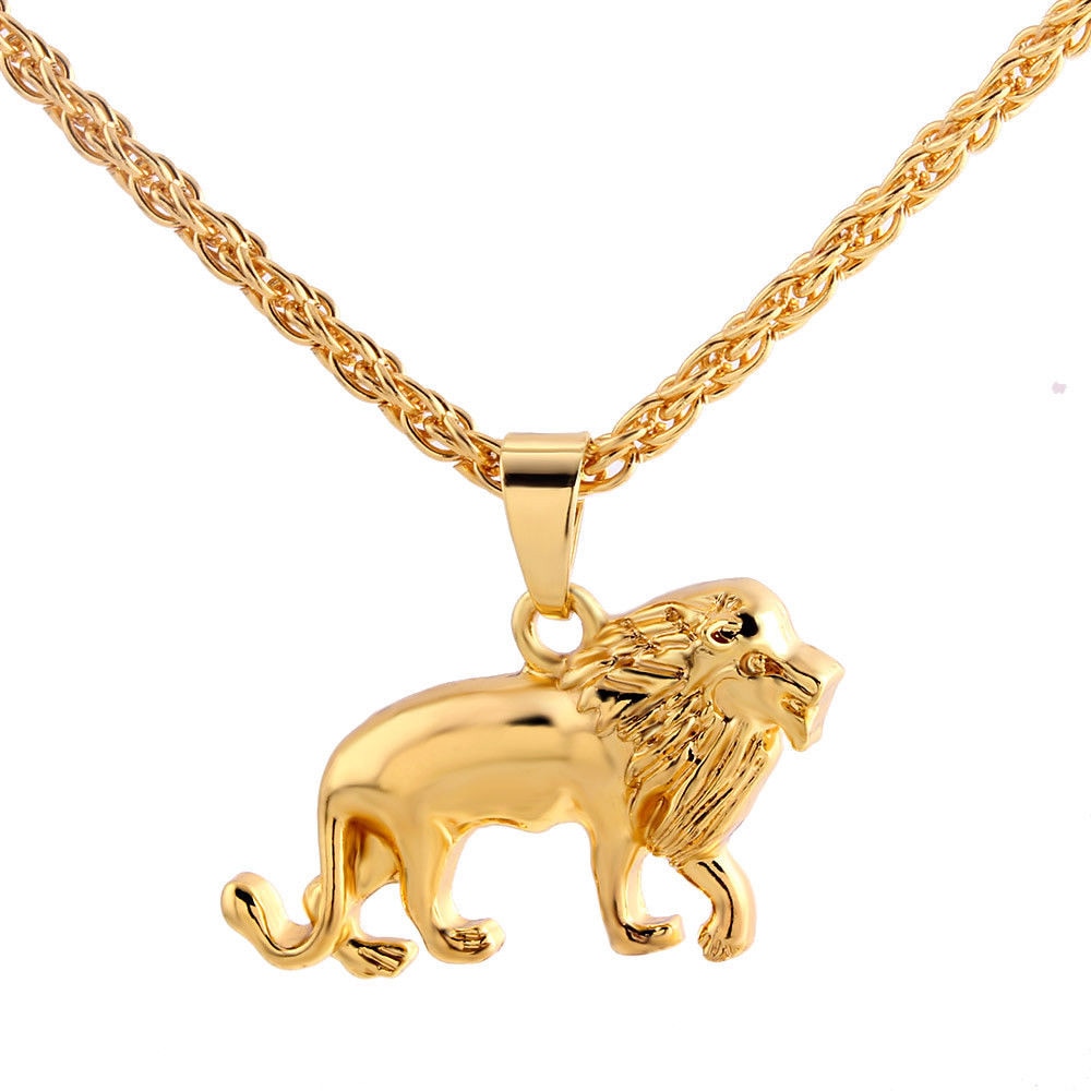 Unique hip hop lion necklace - animalchanel