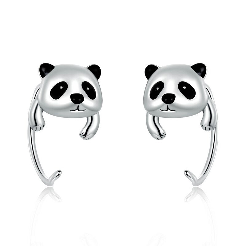 Adorable S925 Panda Earrings - animalchanel
