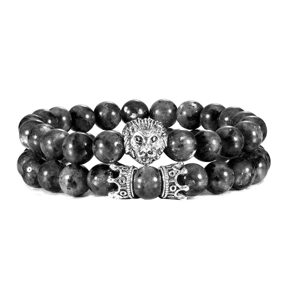 Gorgeous Lion Head Bracelet 2 Pcs - animalchanel