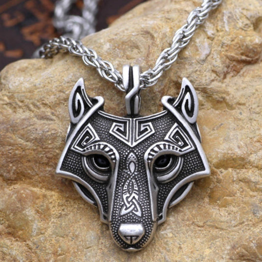 Viking Wolf Head Necklaces