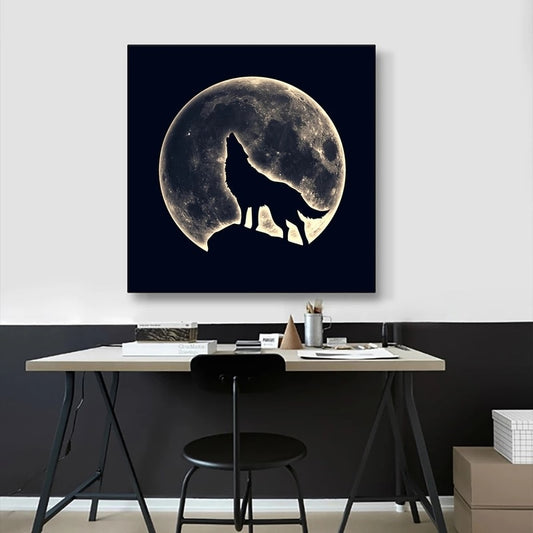 Unique Wolf Moon Canvas