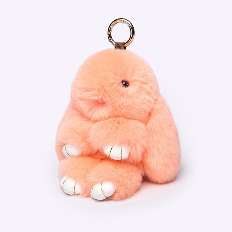 Adorable bunny key ring