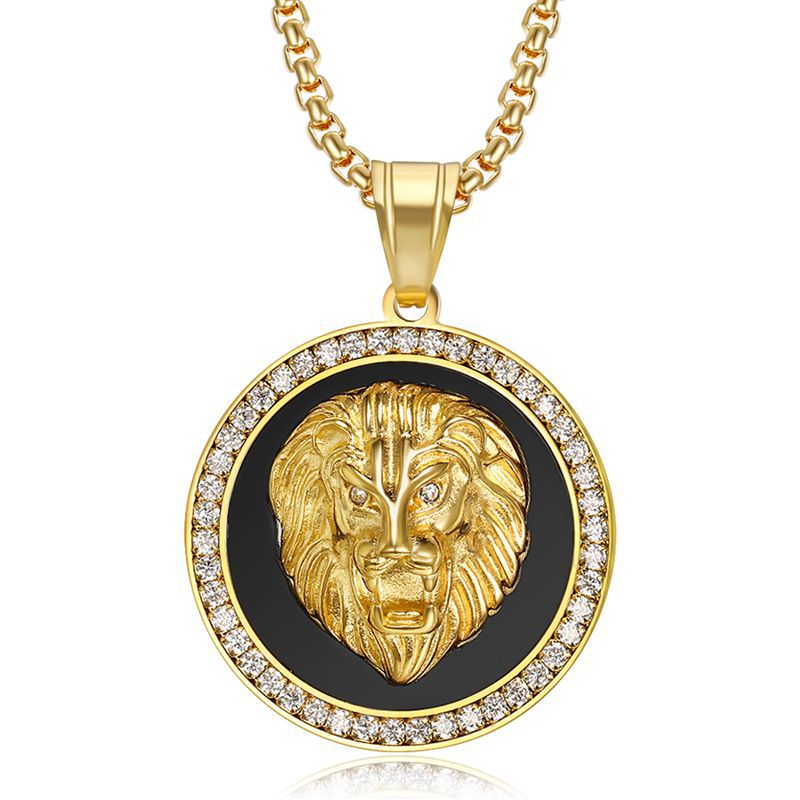 Luxurous lion head necklace - animalchanel