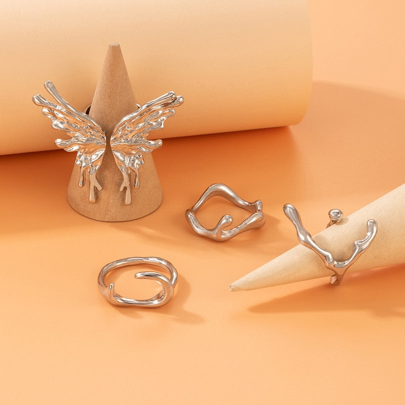 Amazing Butterfly Set Rings