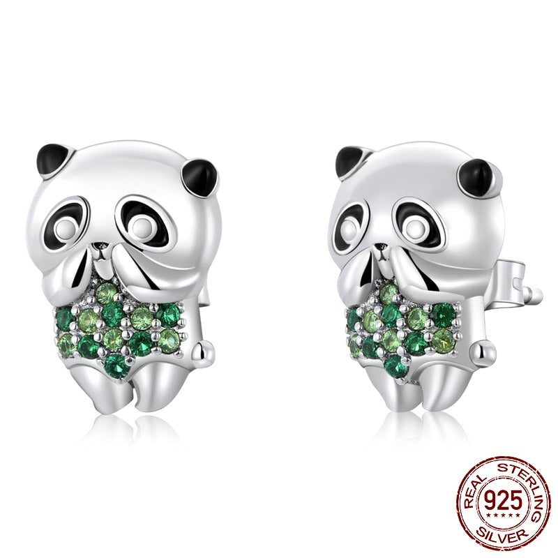 Cute Panda Stud Earrings