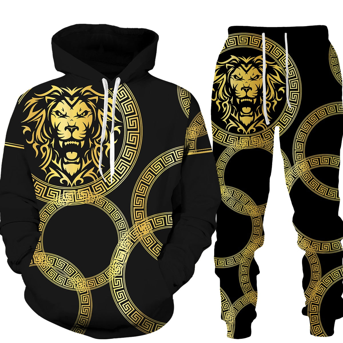 Unique Lion Hoodie Suit