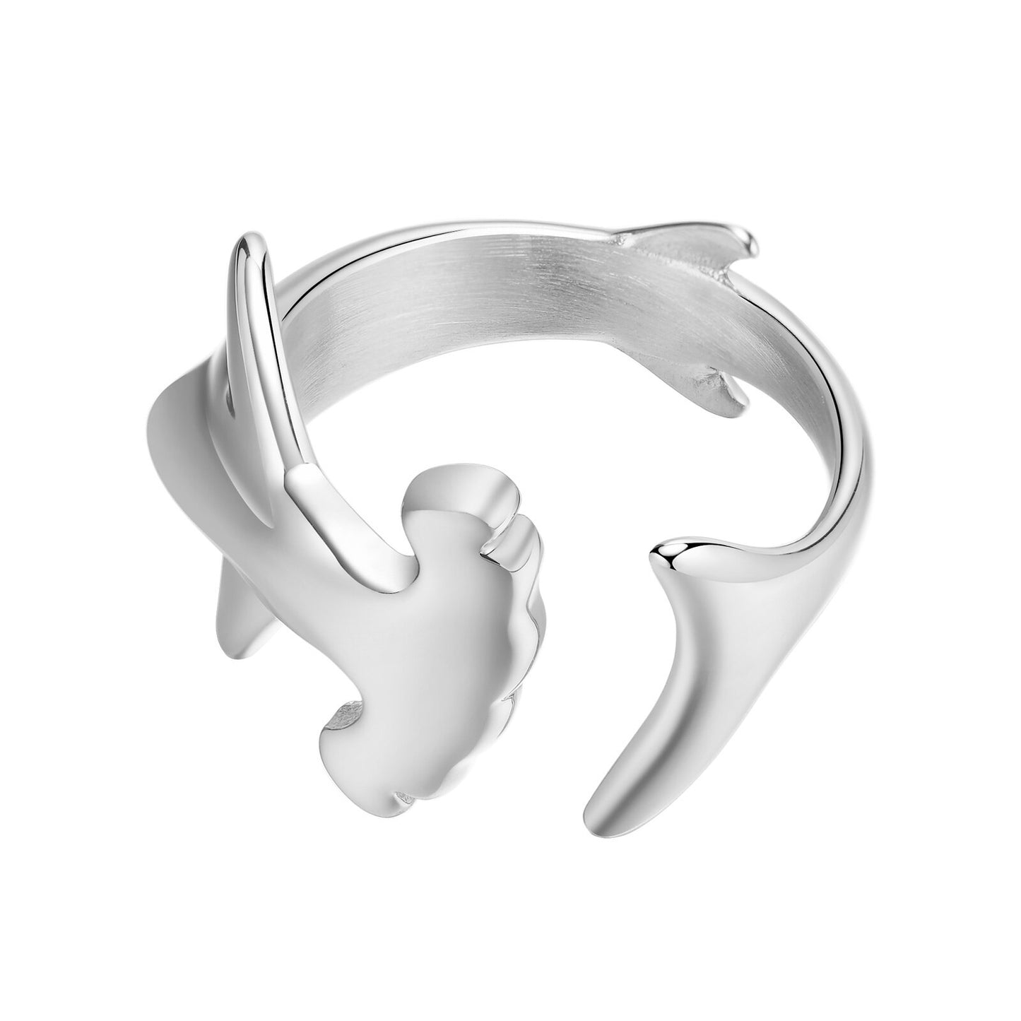 amazing open shark ring - animalchanel