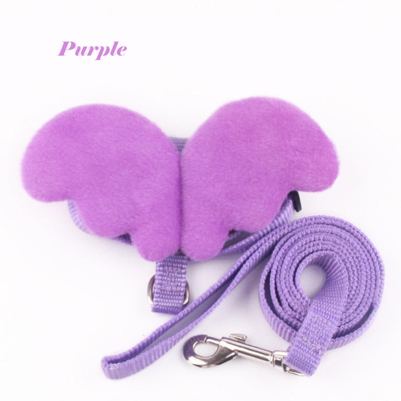 Cute Angel Wing Rabbit Harness and Leash