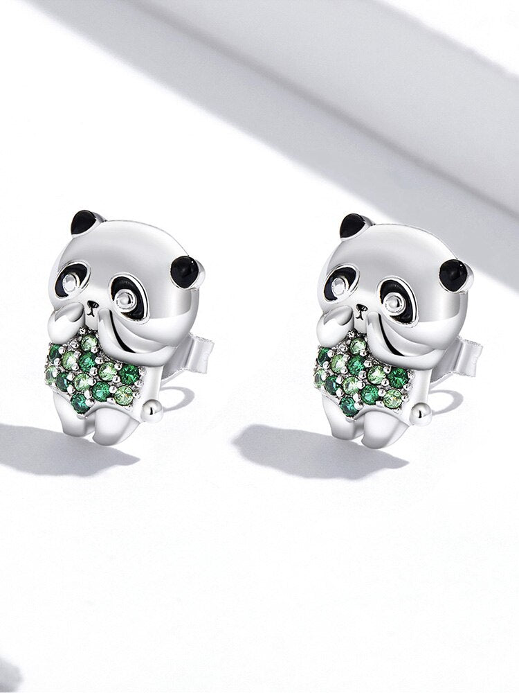 Cute Panda Stud Earrings