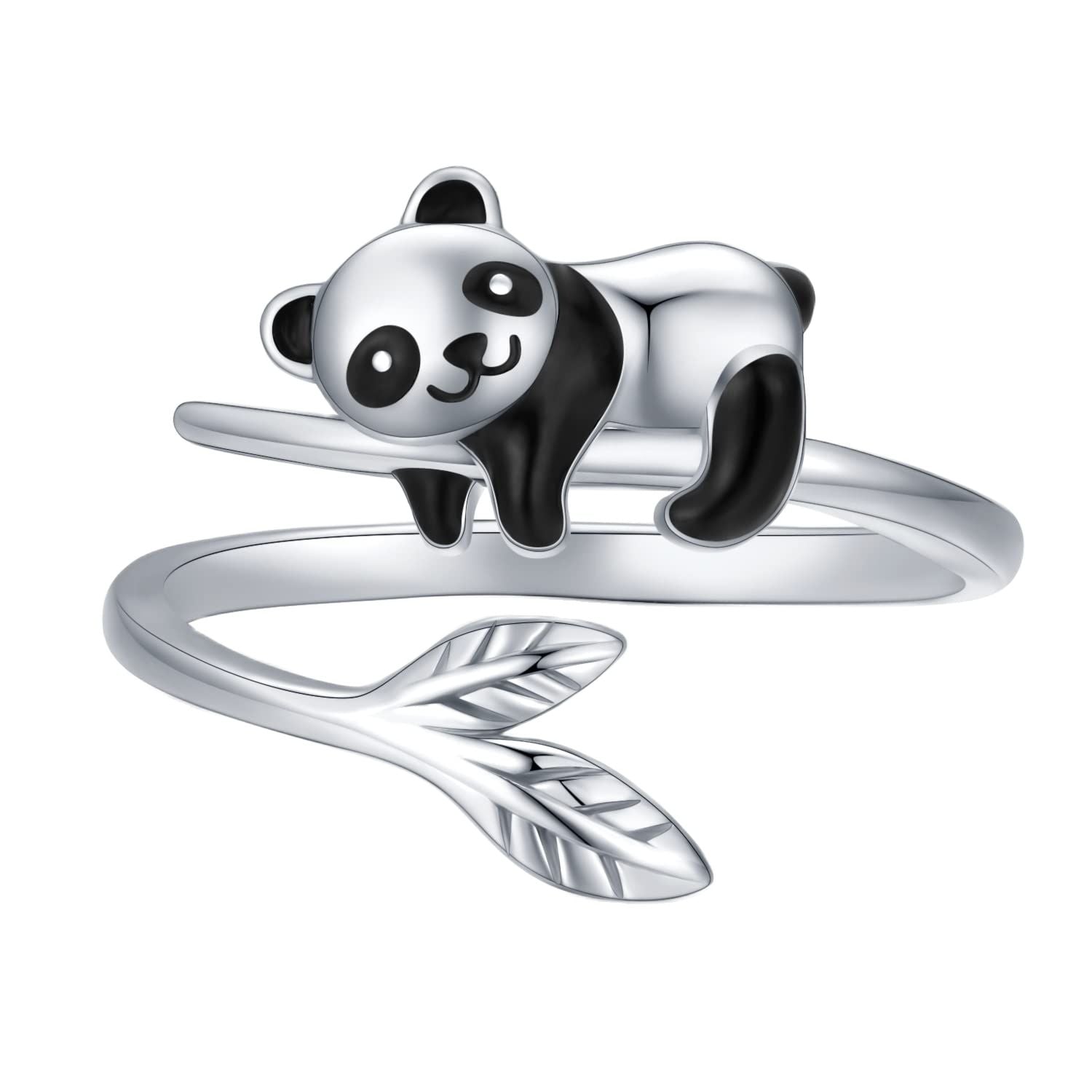 Cute Panda Bamboo Ring - animalchanel