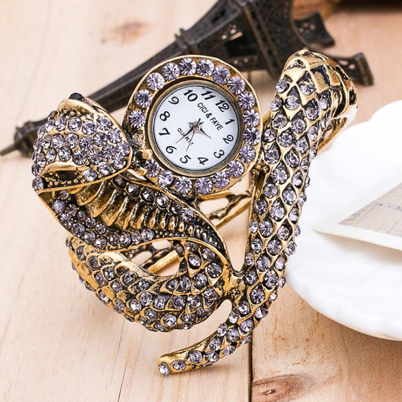 Luxury W omen Snake Watch - animalchanel