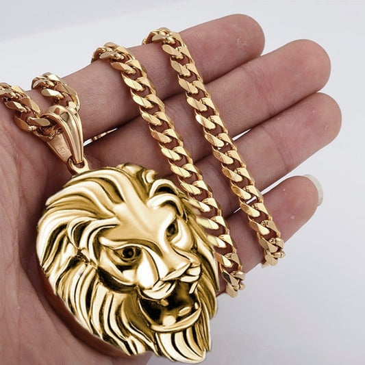 Gorgeous Lion Head Necklaces - animalchanel