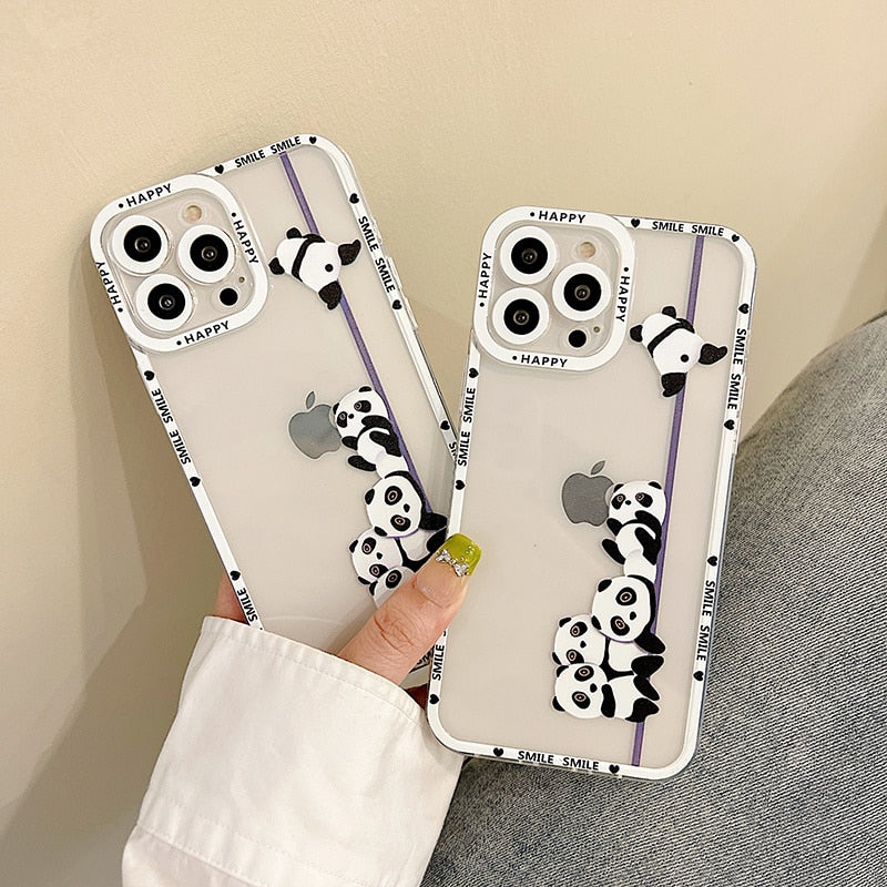 Adorable Panda Phone Cover For iPhone