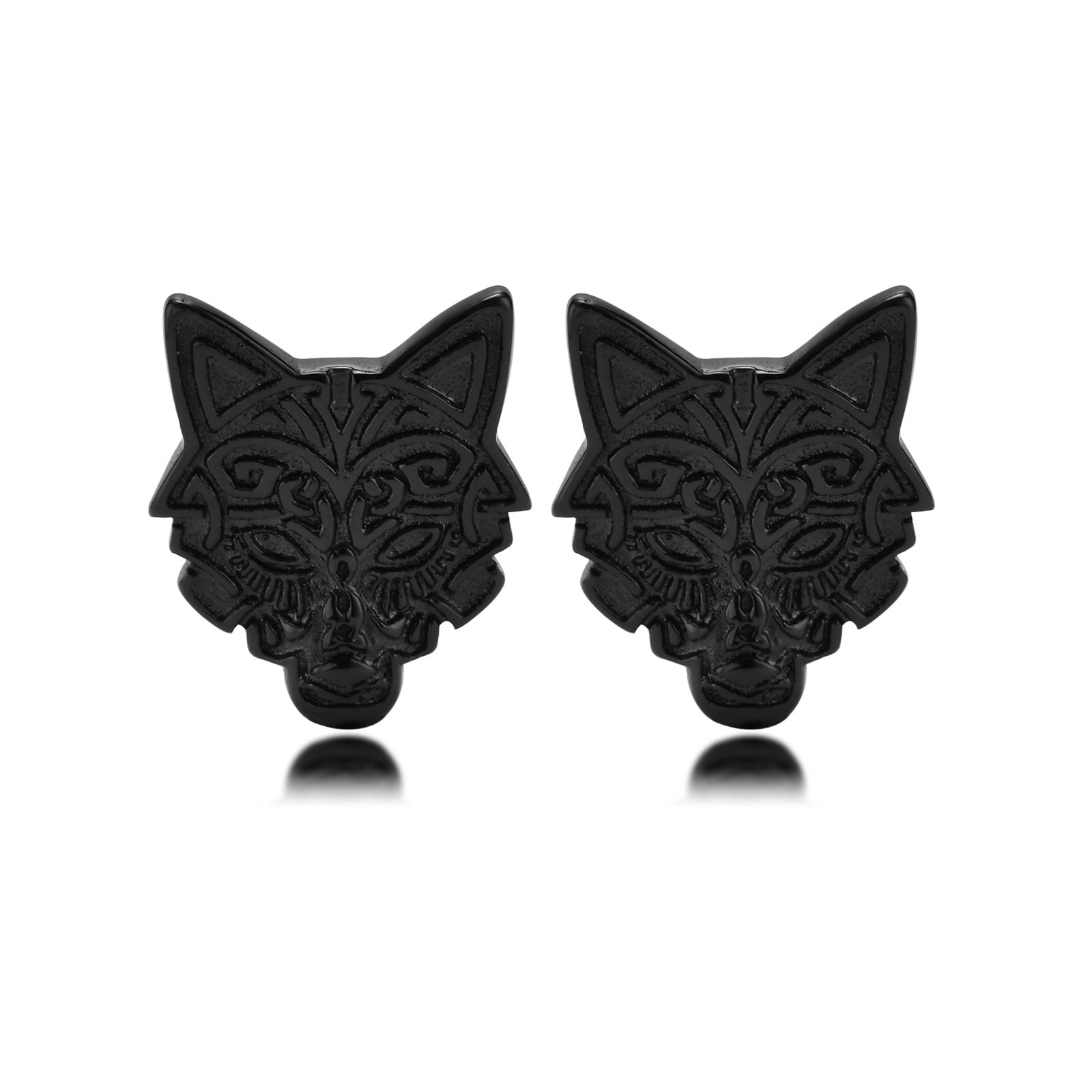 Viking Wolf Earrings - animalchanel