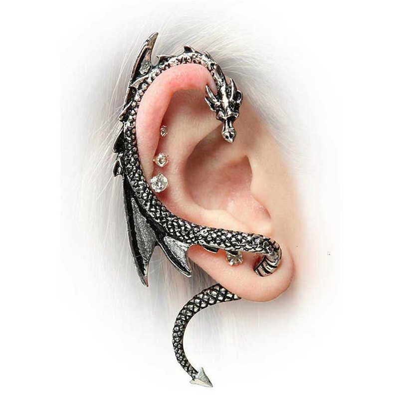 Unique Dragon Cuff Earrings