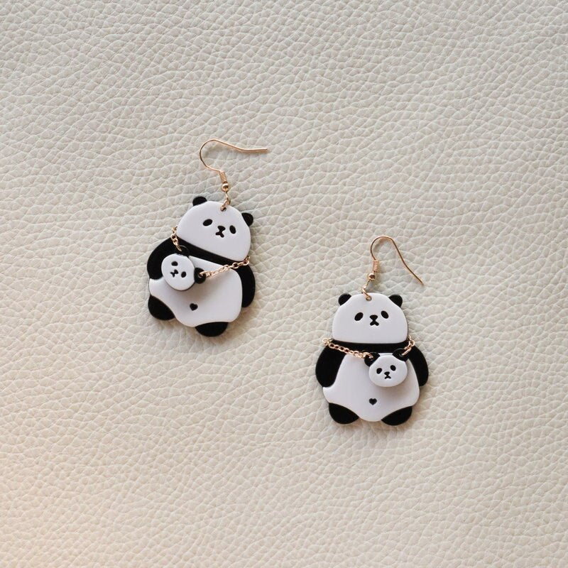 Cute Panda  Earrings