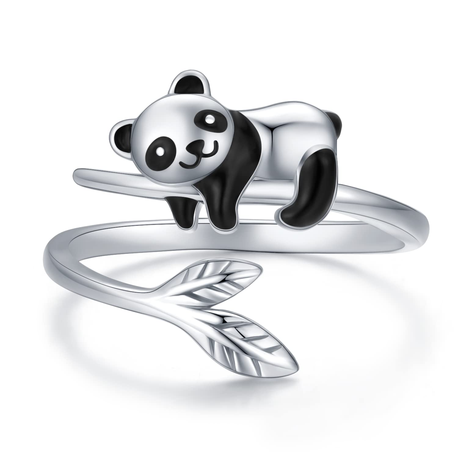 Cute Panda Bamboo Ring - animalchanel
