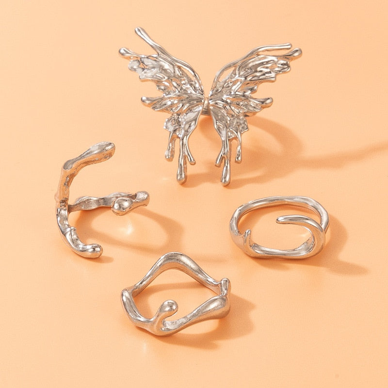 Amazing Butterfly Set Rings