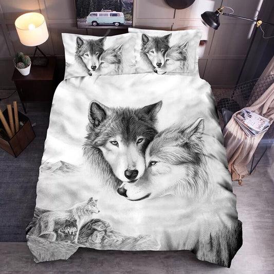 Wolf Family Bedding Set