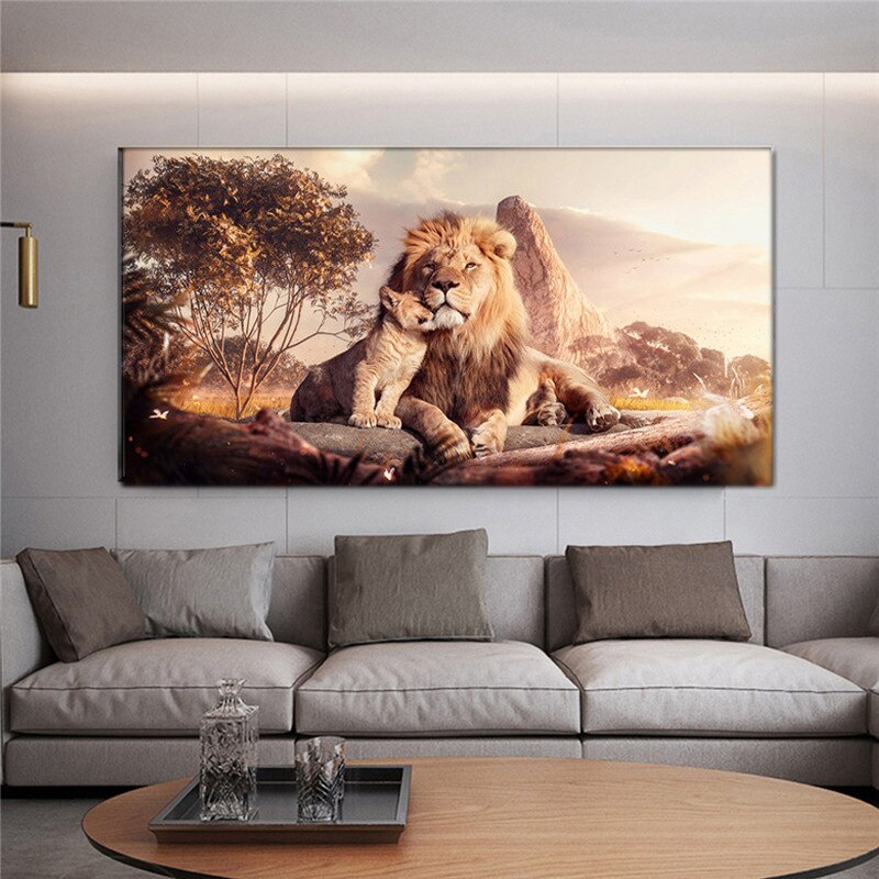 Modern Lion  Canvas