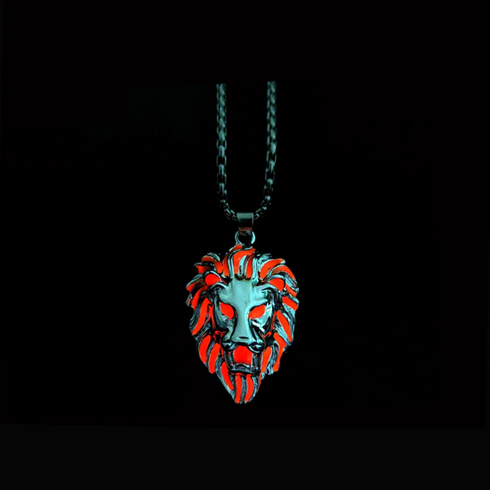 Amazing Colorful Lion Head Necklace - animalchanel