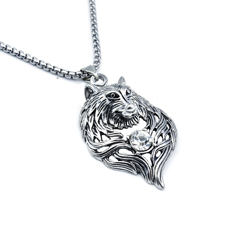Luxury Wolf Diamond Necklaces