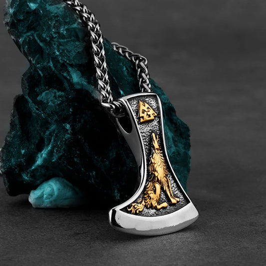 Unique Viking  Wolf  Necklace