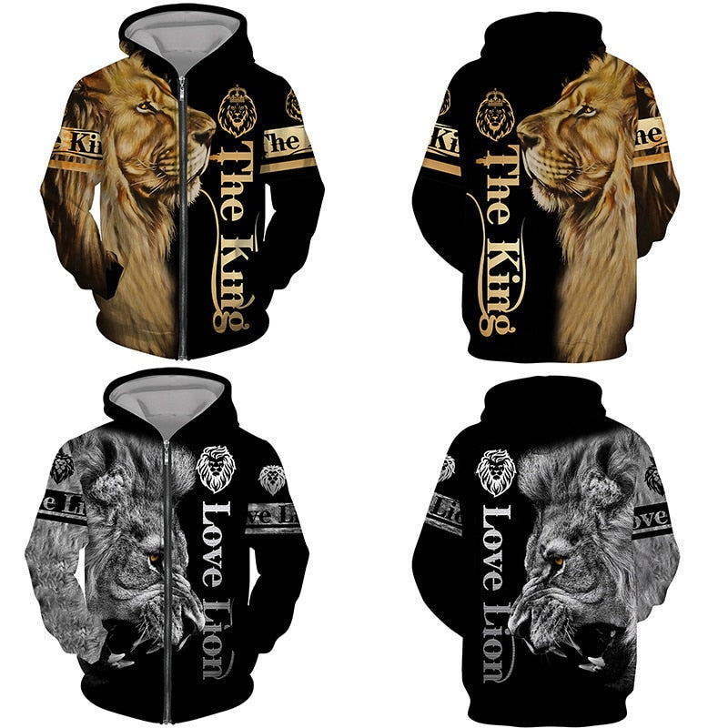 Unique lion Hoodies - animalchanel