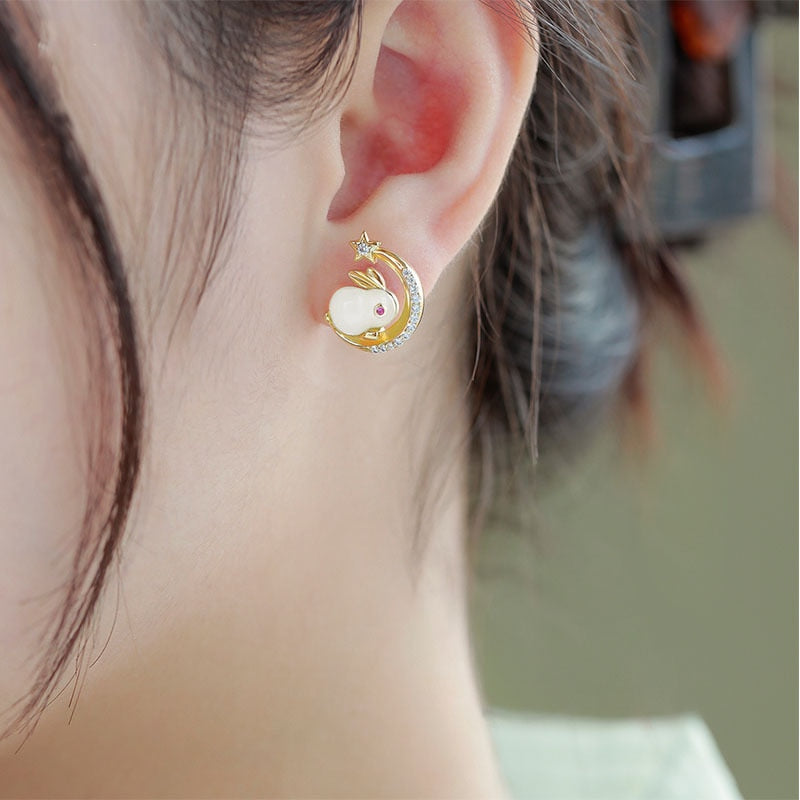 Elegant Cute bunny Earring - animalchanel