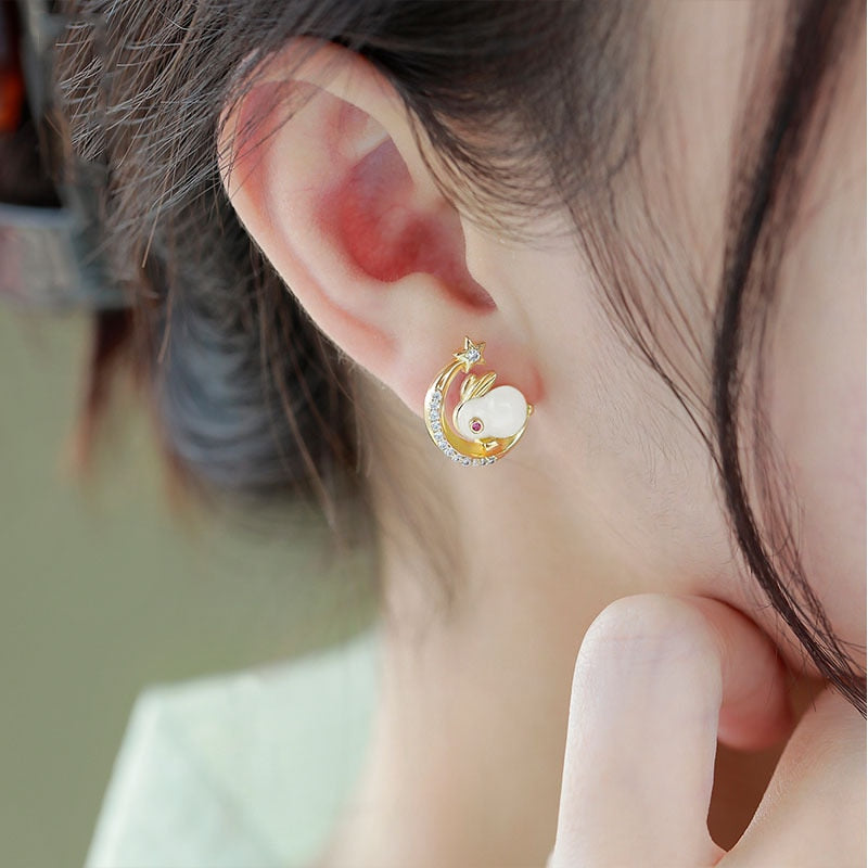 Elegant Cute bunny Earring - animalchanel