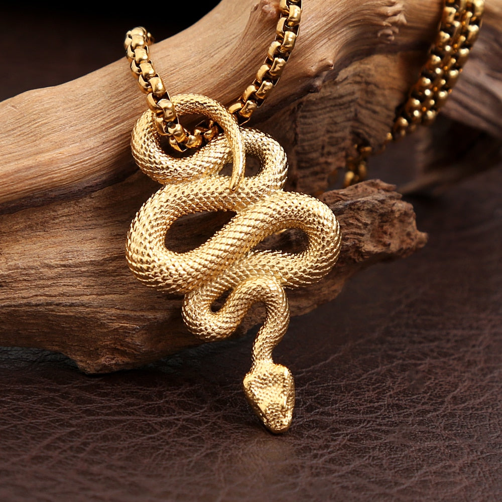 Unique Gothic Snake  Necklace