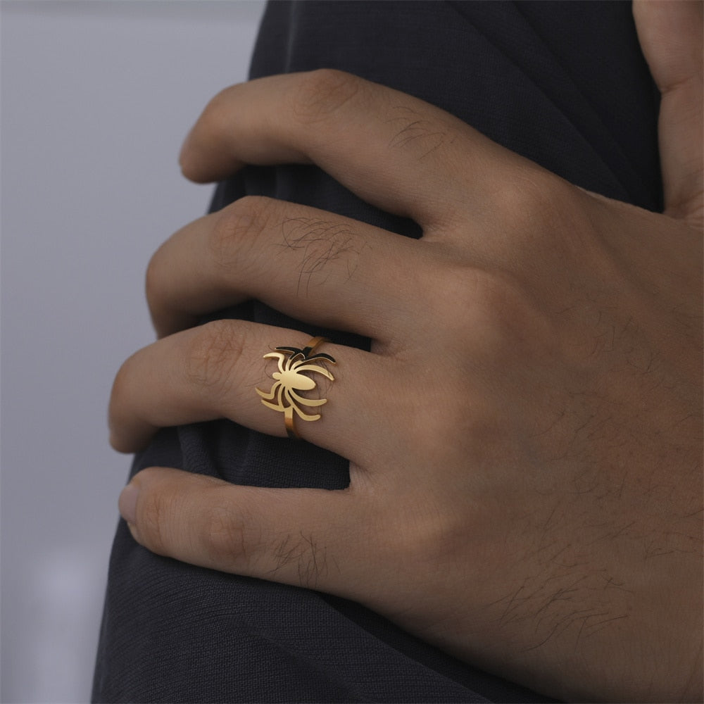 Simple Shape Spider Rings