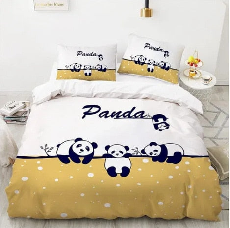 Cute Panda Duvet Cover Sets