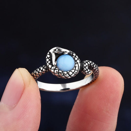 Unique Snake Stone Ring