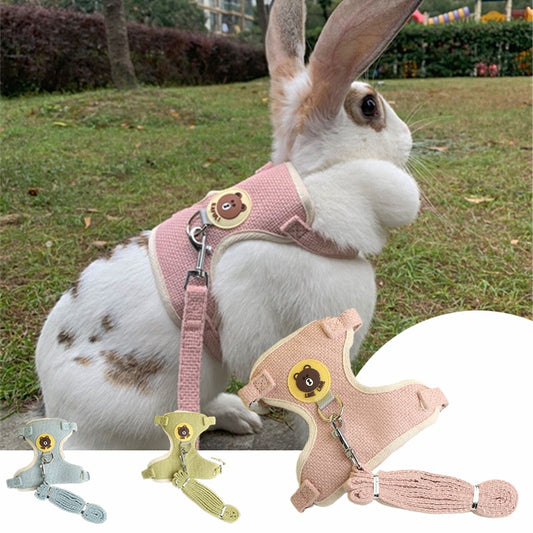 Newest Cute Rabbit Harness and Leash Set - animalchanel