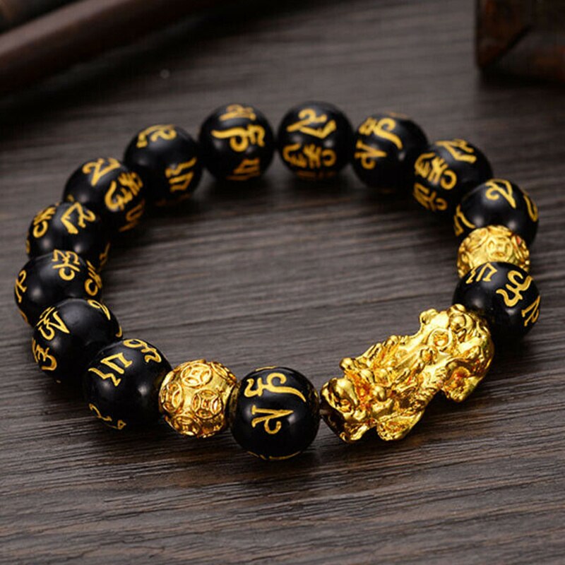 Gorgeous dragon Bracelets Obsidian Beads