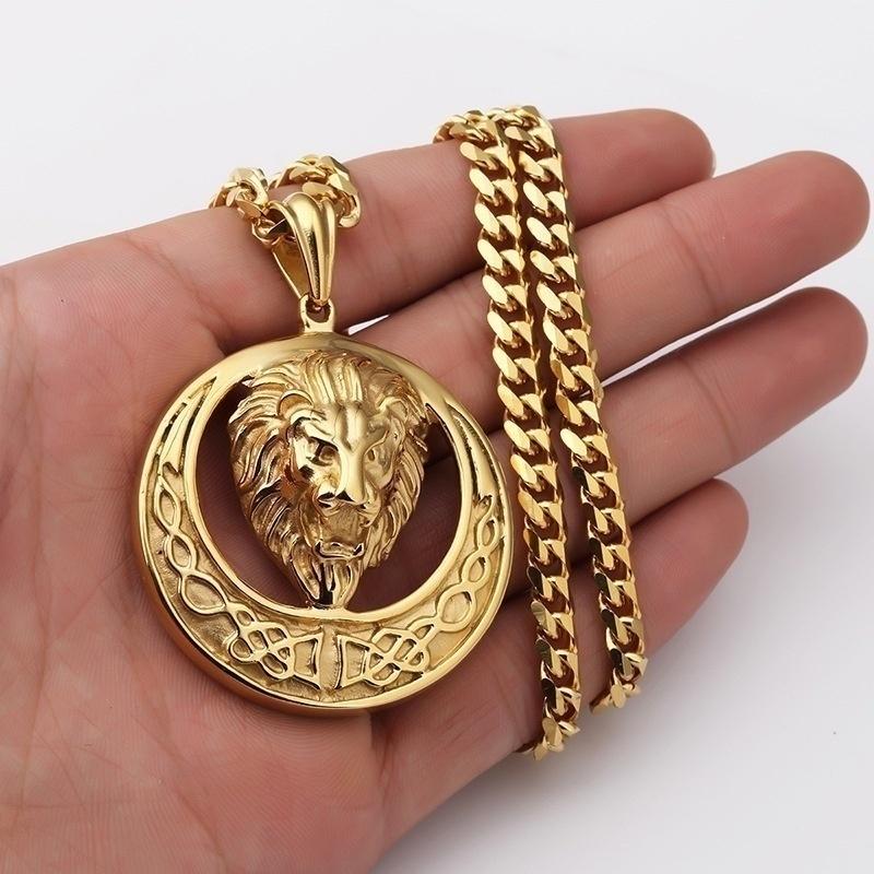 Unique Lion Head Necklace