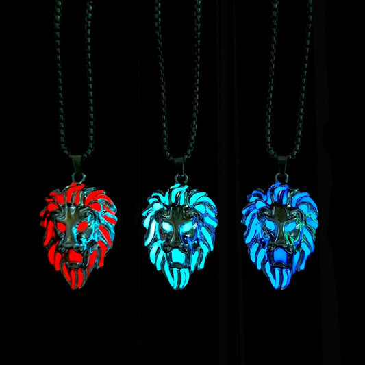 Amazing Colorful Lion Head Necklace - animalchanel